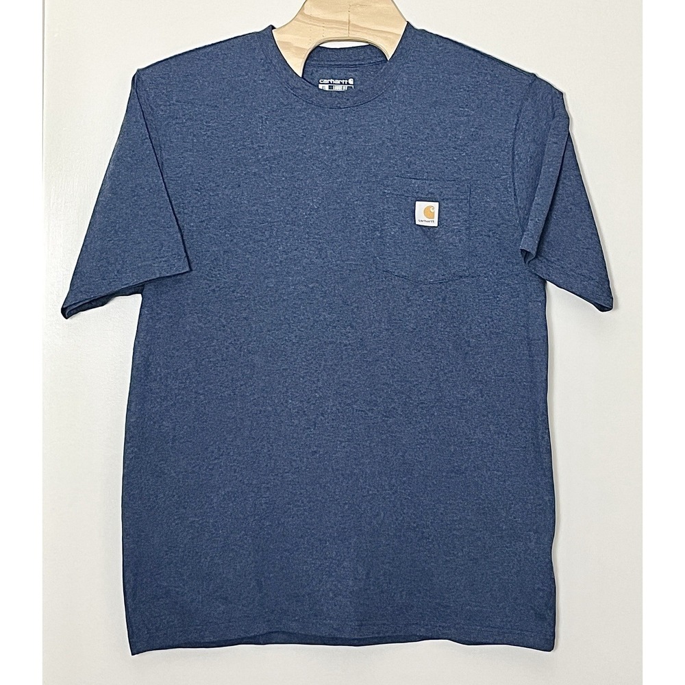 Carhartt Pocket T-Shirt Mens XL Tall Blue Loose Workwear‎ Gorpcore Heavyweight